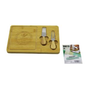 BIÇAK SAĞ AHŞAP BAMBU KAHVALTI PEYNİR SUNUM PANO 2PEYNİR BIÇAK=AHŞAP SAPLI19X29X1.5CM (5286)