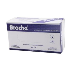 BROCHE  L  PUDRASIZ MUAYENE ELDİVENİ 100LÜ (5286)