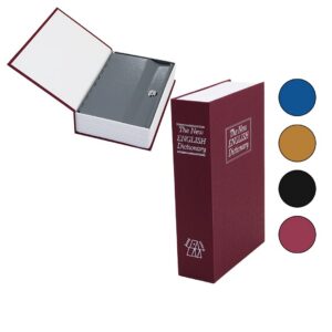 BÜYÜK=240X155X55MM KİTAP MODELİ KİLİTLİ KASA - KUMBARA (5286)