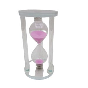 BÜYÜK CAM KUM SAATİ CAM STANDLI 15 DAKİKA - ÇAP: 7.7CM-YÜKSEKLİK: 14.7CM (5286)