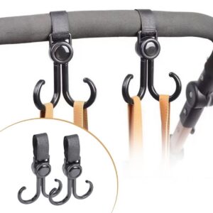 ANKAVERSE® 2'li Bebek Arabası, Motor, Bisiklet Eşya Taşıma Aparatı Plastik Kanca