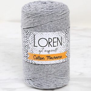 Loren Cotton Macrame Gri - R082 - 34357