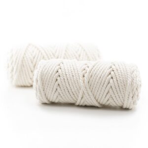 Pamuk Makrome 4 mm İp Ekru