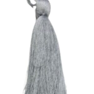 Püskül Tekli 10 cm 1 Adet Gri