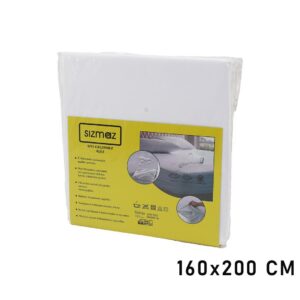 ÇİFT KİŞİLİK YATAK KORUYUCU SIVI GEÇİRMEZ ALEZ 160X200CM HAVA ALIR ANTİBAKTERİYEL ANTİALERJİK (5286)