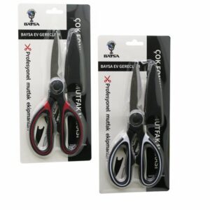 ÇOK AMAÇLI 4IN1 MUTFAK MAKASI 20CM -KIRACAK - AÇACAK- KESİCİ - MAKAS - (MAKAS AĞZI PLASTİK KILIF KAPAK) (5286)