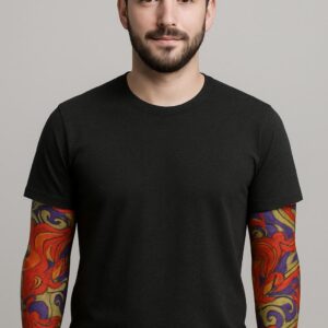 Çorap Dövme Giyilebilir Kol Bacak Dövmesi Likralı 2 Adet Model 4 (5286)