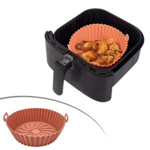 ANKAVERSE® Renkli Isıya Dayanıklı Yıkanılabilir Silikon Fırın Ve Airfryer Yuvarlak Model Pişirme Matı 20 Cm
