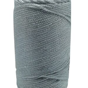 Makrome İpi 3 mm Polyester Gri Simli