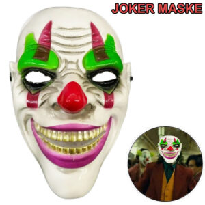 Delirten Gülüş Psikopat Palyaço Temalı Joker Maskesi (5286)