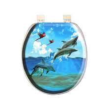 DESENLİ YUMUŞAK KLOZET KAPAK BÜYÜK PUF 42x41cm (5286)