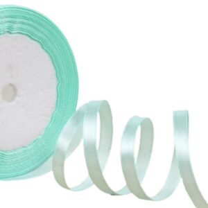 Saten Kurdele 1 cm 10 Metre Turkuaz