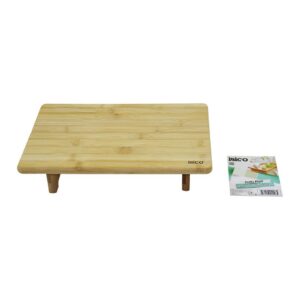 DİKDÖRTGEN AYAKLI MİNİ SOFRA MODEL=32X21.5CM BAMBU AHŞAP KESİM PANOSU (5286)