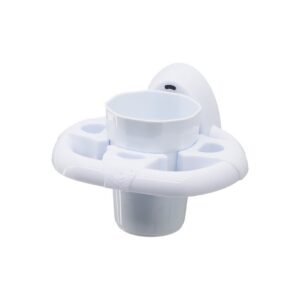 DİŞ FIRÇALIK BEYAZ PLASTİK YAPIŞKANLI - DUVARA MONTE (5286)