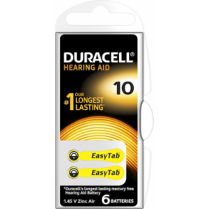 DURACELL 10 İŞİTME CİHAZI KULAK PİLİ 6 PİL 1 KUTU (5286)