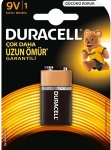 DURACELL 9V PİL TEKLİ (5286)