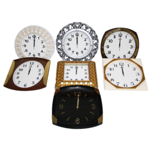 DÜZ DUVAR SAATİ KARIŞIK (5286)