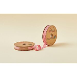 Biye Çizgili Katlı C03 Kırmızı 2 cm 25 Metre %65 Koton %35 Polyester