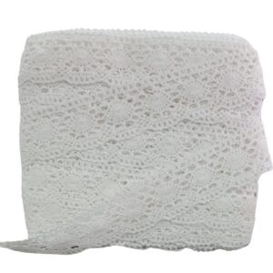 Kopanaki Dantel en 5 cm Badem Model Beyaz 10 Metre