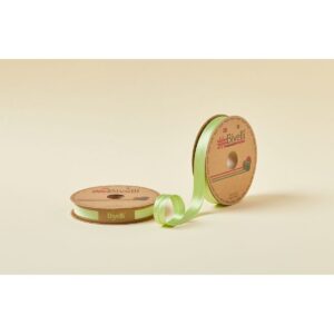 Biye Saten Katlı 056 Fıstık Yeşili 2 cm 25 Metre %100 Polyester