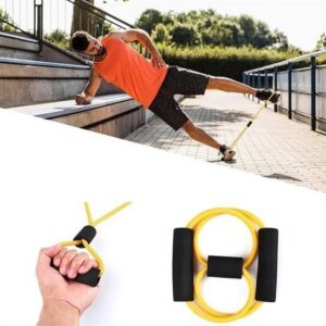 ANKAVERSE® 8 Şeklinde Direnç Bandı Yoga Plates Ve Vücut Geliştirme Egzersiz Bandı