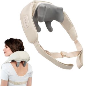 Elektrikli Boyun ve Sırt Masaj Aleti Kablosuz Boyun ve Omuz Yoğurma Masaj Yastığı (5286)