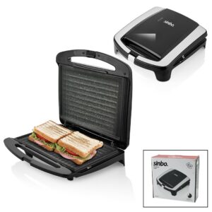 ELEKTRİKLİ TOST MAKİNESİ 2 DİLİM GRANİT YAPIŞMAZ YÜZEY - KİLİTLENEBİLİR KAPAK 750W SSM-2587 (5286)