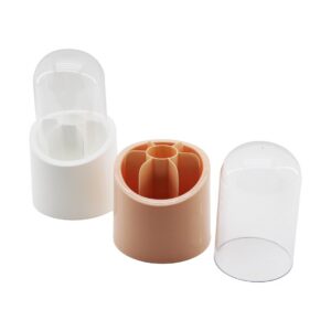 ELİS 7 BÖLMELİ KAPSÜL ORGANİZER PLASTİK HAZNE - KRİSTAL MİKA FANUS KAPAK (5286)