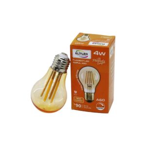 ELİTLED A-60 4W - E27 GOLD COLOR FLAMENT LED RUSTİK AMPUL 500LUMEN KIRILMAZ GÖVDE (5286)