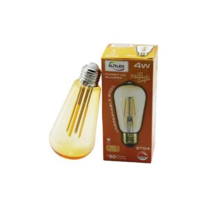 ELİTLED ST-64 4W - E27 GOLD COLOR FLAMENT LED RUSTİK AMPUL 500LUMEN KIRILMAZ GÖVDE (5286)