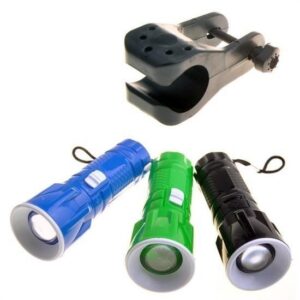 ANKAVERSE® Pilli Zoomlu Ledli Bisiklet Ön Farı El Feneri Aydınlatma Lambası