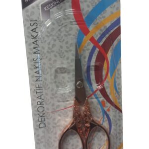 Nakış Makası Dekoratif Bakır YBL-403 Model 15
