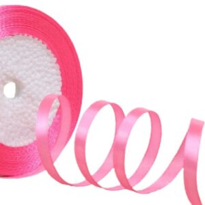 Saten Kurdele 6 mm Şeker Pembe 1 Metre