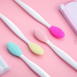 ANKAVERSE® 2 Adet Dudak Fırçası Peeling Etkili Gözenek Siyah Nokta Temizleyici Akne Giderici Çift Yönl