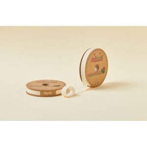 Biye Puanlı Katlı B04 Sarı 2 cm 25 Metre %65 Koton %35 Polyester