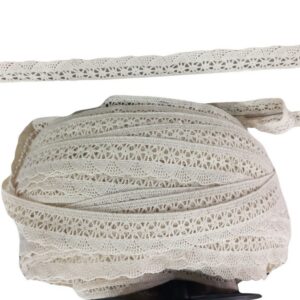 Kopanaki Dantel en 4 cm Şeritli Krem 10 Metre