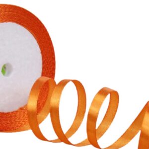 Saten Kurdele 6 mm Orange 10 Metre