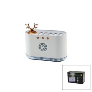 GEYİK FİGÜRLÜ 700ML SESE DUYARLI USB ŞARJLI - RENKLİ LEDLİ IŞIK HAVA NEMLENDİRİCİ BUHAR MAKİNE - KOKU GİDERİCİ 4.5W (5286)