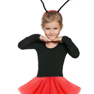 Gösteriler İçin Kırmızı Uğur Böceği Tütü Etek ve Kırmızı Uğur Böceği Taç Seti (5286)