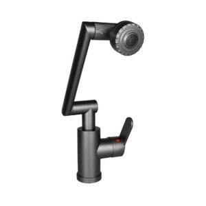 GRİ - 1080 DERECE DÖNEBİLEN ÇOK FONKSİYONLU MUSLUK BATARYA KTX-3308 (5286)