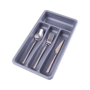 GRİ - 4 BÖLMELİ ÇEKMECE İÇİ KAŞIKLIK (5286)