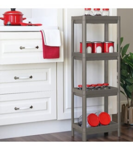 GRİ - ANTRASİT DİKDÖRTGEN RAF ÜNİTESİ PLASTİK (5286)