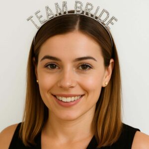 Gümüş Renk Team Bride Taç Plastik – Gelin ve Nedime Tacı (5286)