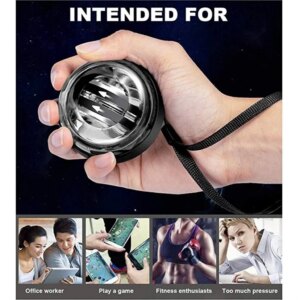 Gyro Ball El Bilek Egzersiztopu Otomatik Jiroskop Kol Kuvvet Spor Ekipmanı (5286)