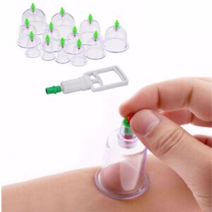 Hacamat Kupası 12’li Çekme Seti Vakumlu Masaj Aleti (5286)