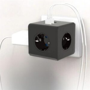 Isıya Dayanıklı Termal Akım Korumalı ve Çocuk Korumalı 3 Priz Girişli 3 USB Girişli Küp Priz (5286)