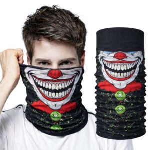 Joker Yüz Baskılı Baf Bandana - Çok Amaçlı Boyunluk Bandana 2 No (5286)