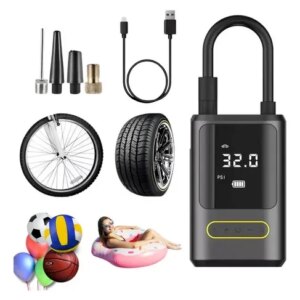 Kablosuz Oto Araç Mini 4000mAh 150 PSI Işıklı Oto Hava Kompresörü KA-760 (5286)