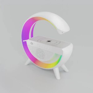 Kablosuz, Usb Bağlantılı, Ekstra Uzun Pil Ömürlü, 7 Renk Seçenekli Ambiyans Işığı,Telefon Şarj Standı BT2301 (5286)