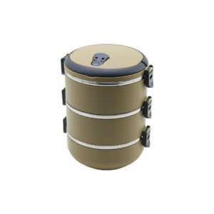 KAHVERENGİ 3LÜ SEFER TASI SAKLAMA KABI 1.8LT (5286)